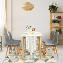 Load image into Gallery viewer, 4Pcs Modern Dining Chair Set with Wood Legs and Fabric Cushion Seat