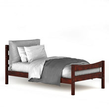 Load image into Gallery viewer, Twin Size Platform Bed Frame Foundation Slat Support -Walnut