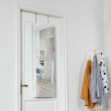 Load image into Gallery viewer, Wall and Door Mounted Mirrored Jewelry Cabinet with Lights-White