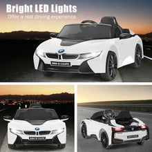 Load image into Gallery viewer, 12V Licensed BMW I8 Kids Ride On Car-White