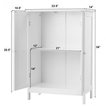 Load image into Gallery viewer, Bathroom Floor Storage Double Door Cupboard Cabinet