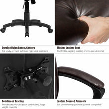 Load image into Gallery viewer, Ergonomic PU Leather Mid-Back Computer Office Chair