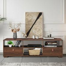 Load image into Gallery viewer, TV Stand Entertainment Media Center Console for TV's up to 60" w/ Drawers Walnut
