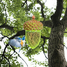 Load image into Gallery viewer, Metal Acorn Wild Bird Feeder Outdoor Hanging Food Dispenser for Garden Yard