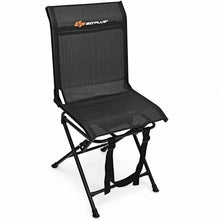 Load image into Gallery viewer, Foldable 360-degree Swivel Hunting Chair with Iron Frame for All-weather Outdoor
