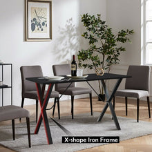 Load image into Gallery viewer, Computer Desk with Bamboo Top & Metal Frame-Black Desk