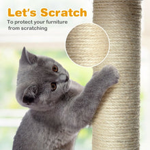 Load image into Gallery viewer, 67" Multi-Level Cat Tree with Cozy Perches Kittens Play House-Light Gray