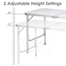 Load image into Gallery viewer, Height Adjustable Folding Camping Table-Gray