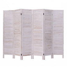 Load image into Gallery viewer, 6 Panels Classic Venetian Wooden Slat Room Screen