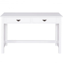 Load image into Gallery viewer, Home Office Writing Mission Computer Desk with 4-Drawer