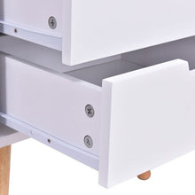 Load image into Gallery viewer, White Wood Side End Table Nightstand