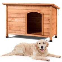 Load image into Gallery viewer, Wood Weather Resistant Home Outdoor Ground Dog House-XL