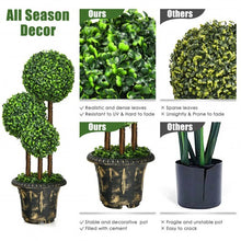 Load image into Gallery viewer, 36'' Artificial Topiary Triple Ball Tree for Indoor and Outdoor