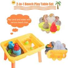 Load image into Gallery viewer, Sand and Water Play Table for Kids with Sand Castle Molds