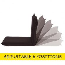 Load image into Gallery viewer, Adjustable 6-position Floor Chair Folding Lazy Man Sofa Chair-Coffee