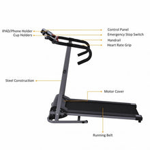 Load image into Gallery viewer, 1100 W Foldable Electric Support Motorized Power Running Treadmill