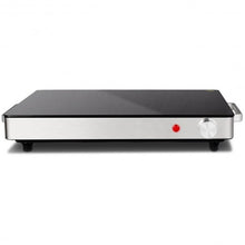 Load image into Gallery viewer, Stainless Steel Electric Warming Tray with Glass Top