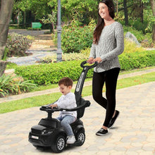 Load image into Gallery viewer, Honey Joy 3 in 1 Ride on Push Car Toddler Stroller Sliding Car with Music-Black
