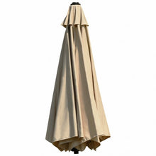 Load image into Gallery viewer, 8ft Wall-Mounted Telescopic Folding Tilt Aluminum Sun Shade Umbrella-Beige