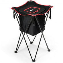 Load image into Gallery viewer, Portable Tub Cooler with Folding Stand and Carry Bag-Black