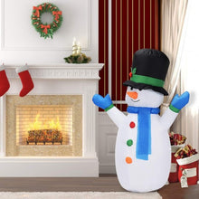 Load image into Gallery viewer, 4 ft Airblown Inflatable Christmas Snowman Decoration