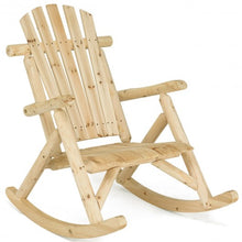 Load image into Gallery viewer, Wood Single Porch Rocker Lounge Patio Rocking Chair