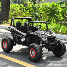 Load image into Gallery viewer, 12 V Electric Kids Ride-On Car 2-Seater SUV Off-Road UTV with Remote-Black