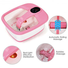 Load image into Gallery viewer, Portable Electric Automatic Roller Foot Bath Massager-Pink