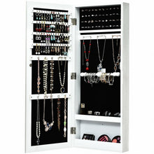 Load image into Gallery viewer, Wall Mounted Mirrored Storage Jewelry Cabinet