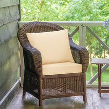 Load image into Gallery viewer, Deep Seat Chair Cushion Pads Set with Rope Belts for Indoor and Outdoor-White