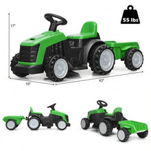 Load image into Gallery viewer, 6V Electric Kids Ride On Tractor 6 Wheels Car Toy with Trailer-Green