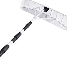 Load image into Gallery viewer, 21 ft Aluminum Large Poly Blade Telescoping Snow Roof Rake