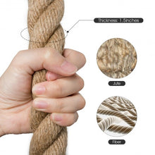 Load image into Gallery viewer, 1.5 inch Gym Fitness Training Grips Strength Climbing Rope-15'