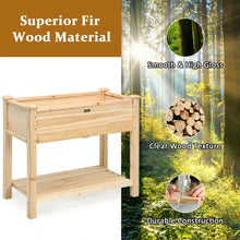 Load image into Gallery viewer, Raised Garden Elevated Wood Planter Box Stand