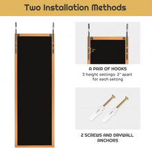 Load image into Gallery viewer, Wood Frame Full Length Hanging Mirror-Golden