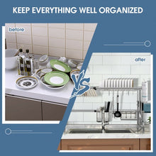 Load image into Gallery viewer, Stainless Steel Adjustable Dish Drainer Shelf