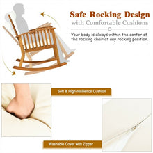 Load image into Gallery viewer, 2PCS Acacia Wood Patio Rocking Chair Table Set