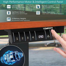 Load image into Gallery viewer, Electric Height Adjustable Standing Desk with Memory Controller-Brown