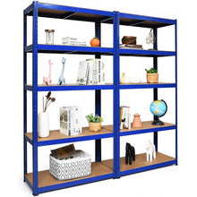 Load image into Gallery viewer, 2 Pcs Storage Shelves Garage Shelving Units Tool Utility Shelves-Navy