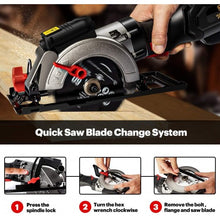 Load image into Gallery viewer, Mini Circular Saw with Laser Guide