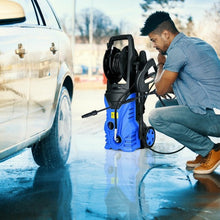 Load image into Gallery viewer, 1800W 2030PSI Electric Pressure Washer Cleaner with Hose Reel-Blue