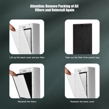 Load image into Gallery viewer, 800 sq.ft Air Purifier True HEPA Filter Carbon Filter Air Cleaner Home Office