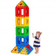 Load image into Gallery viewer, 32 Pieces Big Waffle Block Set Kids Educational Stacking Building Toy