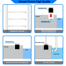Load image into Gallery viewer, 3 Step Stainless Steel Swimming Pool Ladder Handrail for Pool