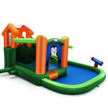 Load image into Gallery viewer, Inflatable Water Park Bouncer with Climbing Wall Splash Pool Water Cannon