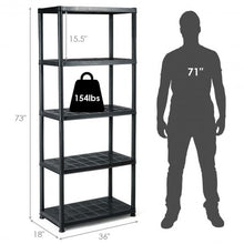Load image into Gallery viewer, 5-Tier Storage Shelving Freestanding Heavy Duty Rack