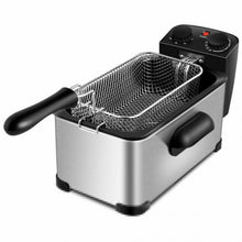 Load image into Gallery viewer, 3.2 Quart Electric Stainless Steel Deep Fryer with Timer
