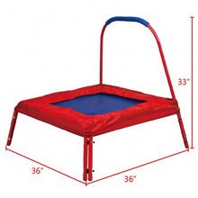 Load image into Gallery viewer, 3' x 3' ft Kids Square Jumping Trampoline-Blue