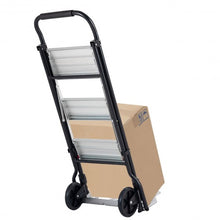 Load image into Gallery viewer, 2-in-1 Convertible 3-Step Ladder Hand Truck with Two Wheels
