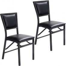 Load image into Gallery viewer, Set of 2 Metal Folding Chair Dining Chairs